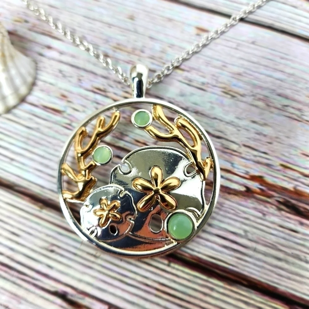 NEW PERIWINKLE BY BARLOW SILVER NECKLACE BEACH COASTAL VACATION‎ - Picture 4 of 9